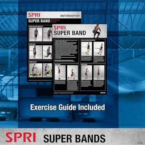 SPRI Orange Resistance Band, Fitness Band Light Resistance - Picture 6 of 7